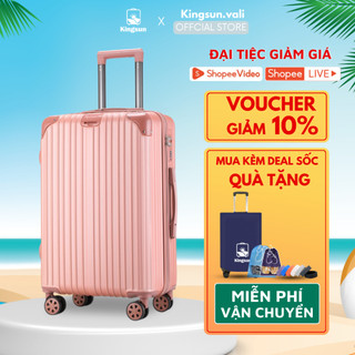 Vali du lịch Kingsun Vali kéo nhựa cao cấp KS-033 Size24inch CHỐNG VA ĐẬP BÀO HÀNH 5 NĂM