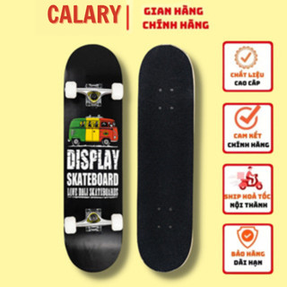Ván Trượt Thể Thao Cougar -Skateboard Bensai 12 Display Gỗ Ép 7 Lớp Nền Đen, Phù Hợp Cho Người Mới Chơi