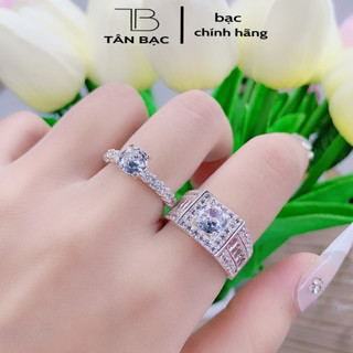 Nhẫn đôi bạc ta , nhẫn cặp nhẫn cưới , hàng hot trend - tân bạc store