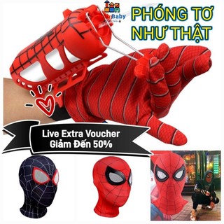 Đồ chơi bắn tơ nhện, mặt nạ hóa trang, mặt nạ Người Nhện, mặt nạ Spiderman, đồ chơi Người Nhện Spiderman, đồ chơi trẻ em