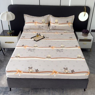 Bộ ga gối lụa thái mềm mịn thoáng mát drap và 2 vỏ gối phi lụa thái cao cấp
