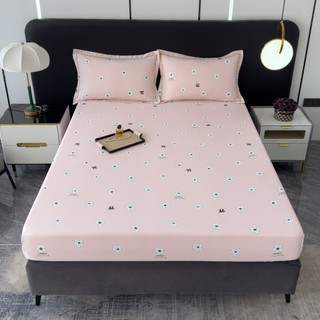Bộ ga gối lụa thái mềm mịn thoáng mát drap và 2 vỏ gối phi lụa thái cao cấp