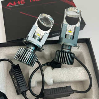 Đèn pha led bi cầu mini h4 t40 pro công xuất 40w lắp ô tô, xe máy