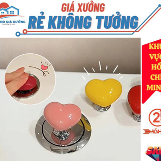  Nút Nhấn Xả Nước Bồn Cầu, Nhấc Nắp Bồn, Tay Cầm Nắm Cửa Hình Trái Tim Dẽ Thương