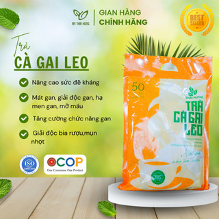 Trà Cà Gai Leo Thái Hưng - Giải độc gan, hạ men gan, tăng cường chức năng gan - Bịch 50 Túi Lọc 250g