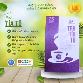 Trà tía tô Thái Hưng - Tăng sức đề kháng, giảm ho, tiêu đờm, giải cảm, đẹp da 25 Túi Lọc 125g