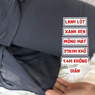 Vải Lanh cotton - Lanh xước - Mát -Mềm Mịn