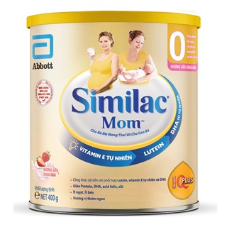 Sữa similac mom Lon 400g cho bà bầu hương Dâu date [8/2025]