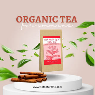 Trà xanh quế thô hữu cơ, 50gr