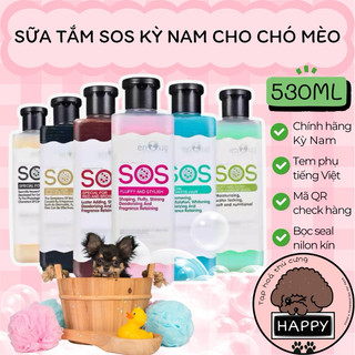 HOẢ TỐC | Sữa tắm SOS cho thú cưng 530ml / SOS chính hãng Cty Kỳ Nam cho chó mèo [Ảnh thật] - Tạp Hoá Thú Cưng Happy