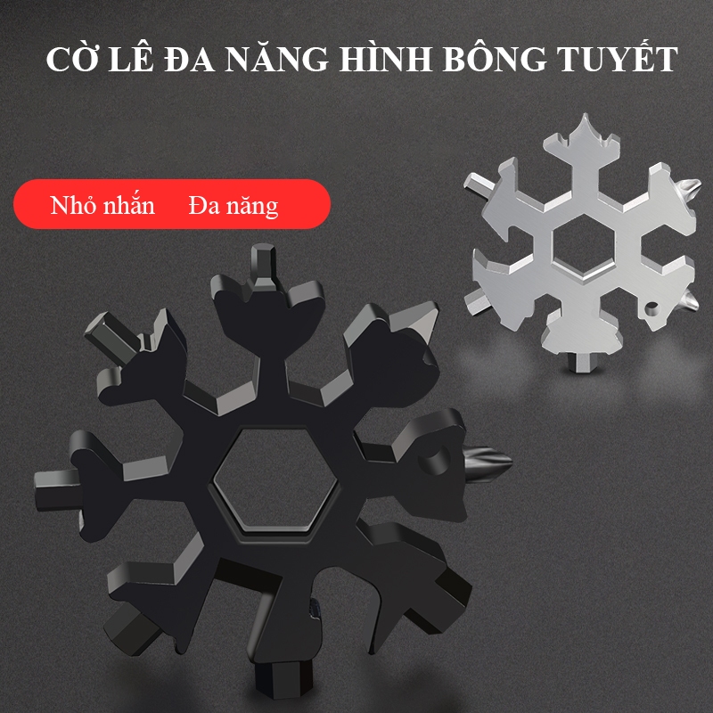 Cờ lê bông tuyết BTOOl cờ lê lục giác đa năng thép không gỉ 19 trong 1 kết hợp công cụ móc nhỏ gọn t