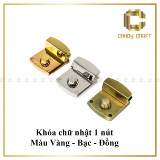 Khóa túi 1 nút - phụ kiện làm túi xách