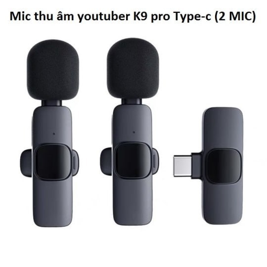 Mic thu âm Youtuber K9 Pro BH1T (Jack Type-C, 2 mic)