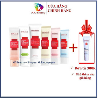 (Đủ Bill) Kem chống nắng Cell Fusion C Laser / Clear / Toning Suncreen Đỏ / Xanh