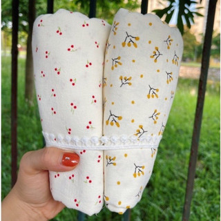 vải thô đũi cara mềm mát may váy áo và đồ handmade cành quả