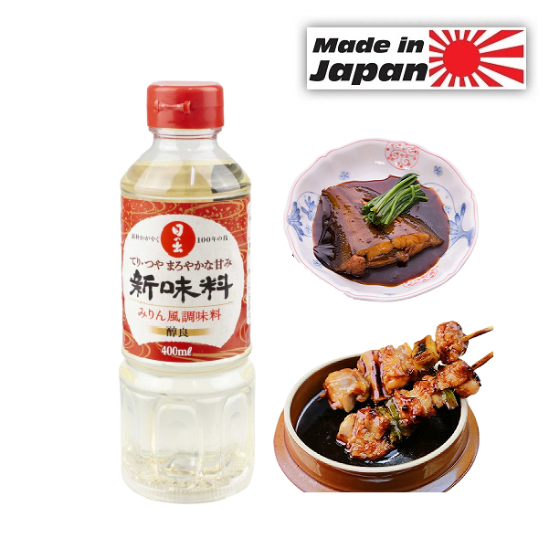 [JAPAN] Mirin Hinode 400ml Rượu Nấu Ăn Nhật Bản Gia Vị Ướp Thịt Tạo Màu Tạo Ngọt Khử Mùi Tanh