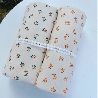 thô đũi mẫu thiết kế riêng cành hoa nguyệt quế 100% cotton
