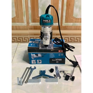 Máy Phay Gỗ  Makita,Maktec 6,35 mm RT3709 máy với thiết kế nhỏ gọn thích hợp soi mộng gỗ