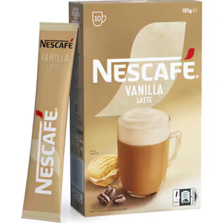 HỘP 10 GÓI CAFE Nescafe Coffee Sachets, Capuchino - Caramel - Hazelnut - Mocha - Vanilla - Irish Cream Latte - Decaf