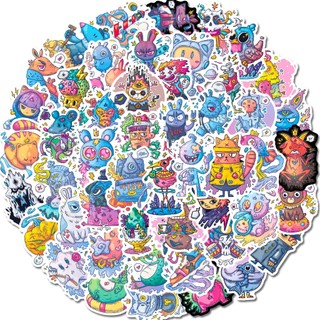 Sticker QUÁI VẬT graffiti dán mũ bảo hiểm,guitar,ukulele,điện thoại,sổ tay,laptop - S533