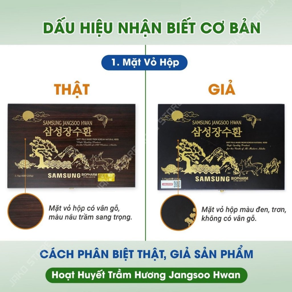 An Cung Ngưu Hoàng Hoàn Trầm Hương Samsung Jangsoo Hwan Hàn Quốc 60 Viên,Giúp Bổ Não, Phòng Tai Biến