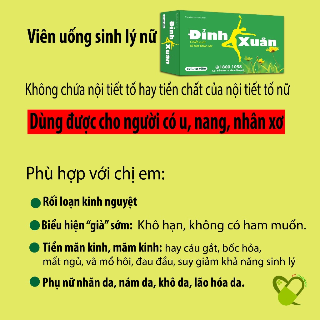 Viên uống ĐỈNH XUÂN - Giúp sinh lý tốt, ngoại hình đẹp