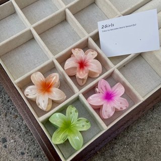 [HỎA TỐC - HÀNG CÓ SẴN 4CM - HÌNH SHOP TỰ CHỤP THẬT 100%] [𝟏 𝐊𝐄̣𝐏] Kẹp tóc hoa sứ hot trend mùa hè size mini 4cm