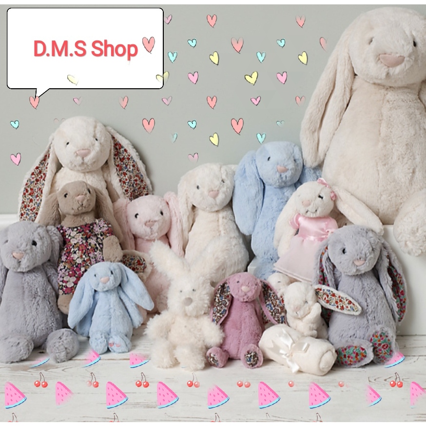 THỎ BÔNG JELLYCAT, GẤU BÔNG JELLYCAT, THỎ BUNNY JELLYCAT DỄ THƯƠNG SIÊU CUTE