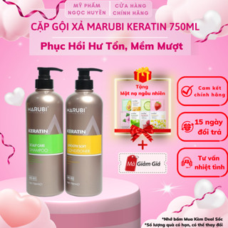  Dầu Gội Xả Marubi 750ml Siêu Mượt Mùi Thơm Nước Hoa Giúp Tóc Chắc Khỏe  bao bì mới  CHÍNH HÃNG 