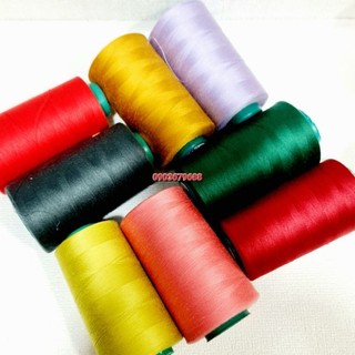 Chỉ may tex 27 40/2 nhiều màu (xanh, đỏ, tím..) chỉ may quần áo, may công nghiệp cuộn 3500m