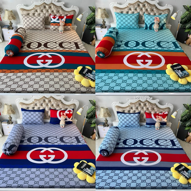 Bộ Drap Thun Hàn Quốc mát lạnh 4 món