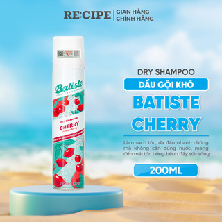 Dầu Gội Khô Batiste Cherry, Dầu Gội Đầu Khô Hương Anh Đào Giúp Tóc Bồng Bềnh Không Bết Dính 200ml