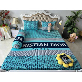 Bộ Drap Thun HAN QUOC 3D mát lạnh 4 món