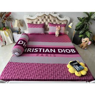 Bộ Drap Thun HAN QUOC 3D mát lạnh 4 món