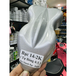 Màu Sơn Bạc Tự Bóng 14-2K 2 Thành Phần Tỉ Lệ 4:1 (Sơn Oto Xe Máy) Phân Loại Tuỳ Chọn