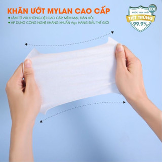Khăn ướt mini/ giấy ướt mini/ Khăn Ướt MYLAN ( gói lẻ 8 miếng)