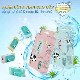 Khăn ướt mini/ giấy ướt mini/ Khăn Ướt MYLAN ( gói lẻ 8 miếng)