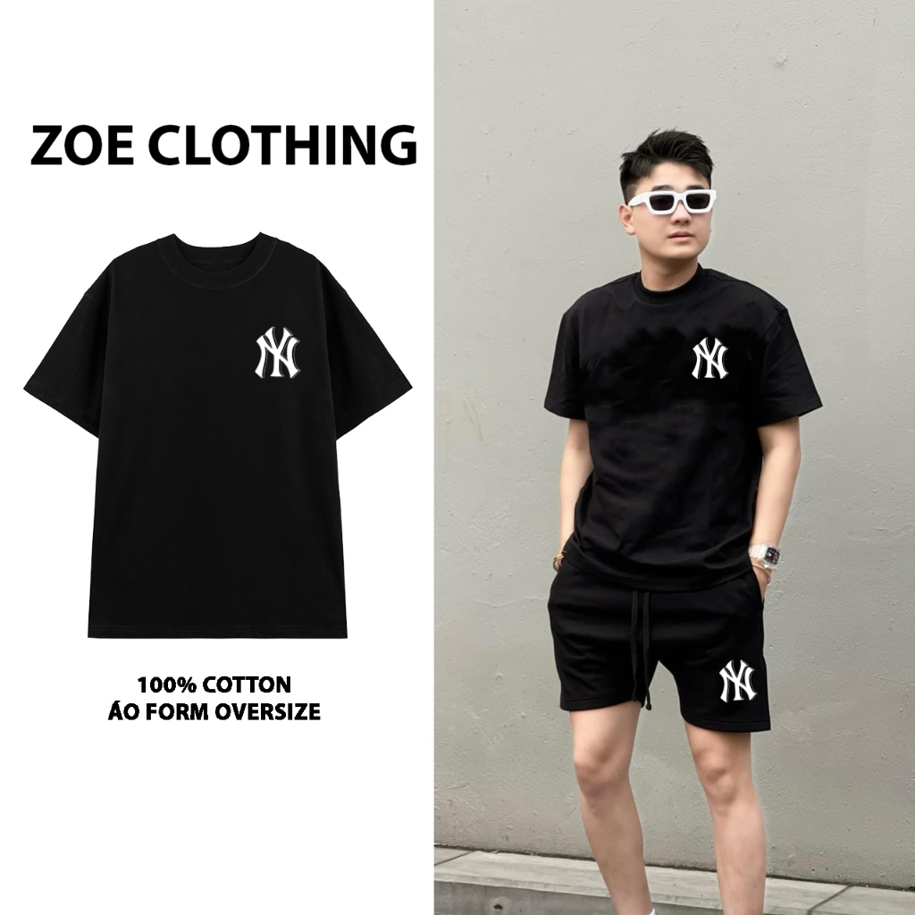 Bộ quần áo MLB NEW ERA, set quần áo cotton nam nữ unisex, ZOEclothing