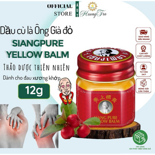 [Dành cho đau xuơng khớp] Dầu Cù Là Ông Già Đỏ Hương Quế Siang Pure Yellow Balm 12g
