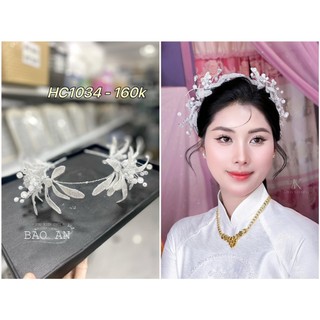 Bờm hoa cài tóc cô dâu hc1034