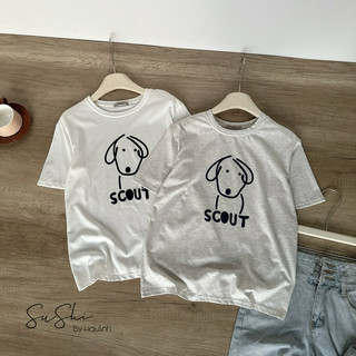 Áo phông chú chó SCOUT - up studio chất mỏng
