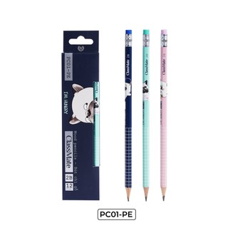 Hộp 12 bút chì gỗ có tẩy 2b classmate nét bút mịn, ngòi chắc chắn, dùng để luyện chữ cho học sinh pc01-pe