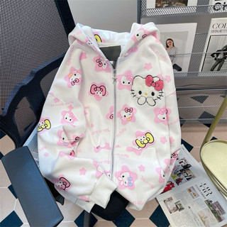 ( HÀNG ODER ) Hoddie zip hello kitty 🧏🏻‍♀️ ( kèm ảnh thật 2 ảnh cuối )