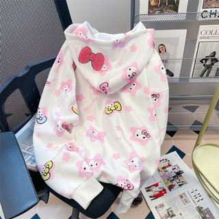 ( HÀNG ODER ) Hoddie zip hello kitty 🧏🏻‍♀️ ( kèm ảnh thật 2 ảnh cuối )