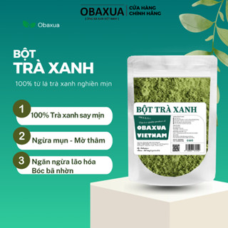  Bột trà xanh đắp mặt nguyên chất sấy lạnh hữu cơ Obaxua 100% Organic 