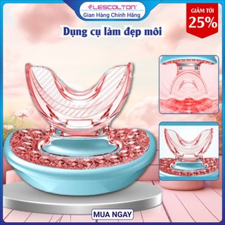 Dụng cụ nâng cơ môi silicon Lescolton bằng ánh sáng đỏ led giúp tái tạo tế bào chết môi căng mọng săn chắc