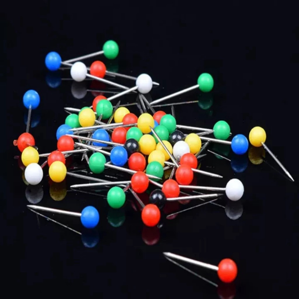 50 Gim Xốp Cuốn Trục Câu Đài - Gim Cố Định Dây Trục Câu Đài - Kim Long Fishing