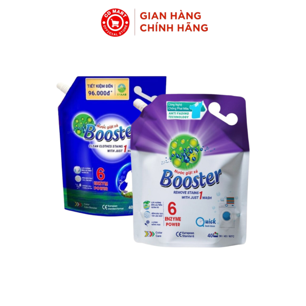 Nước giặt xả Booster (3.2L/ 3.7L)
