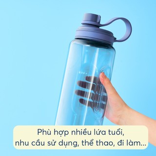 Bình nước thể thao nhựa tritan, ko chứa BPA Kita Sport dung tích 2L chính hãng Inochi