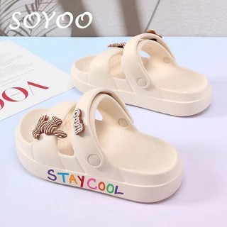 Dép quai hậu nam nữ staycool độn đế 4cm